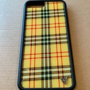 iPhone 7 Plus Wildflower Yellow Plaid Case